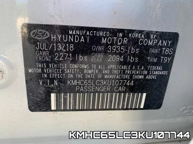 KMHC65LC3KU107744 фото 9