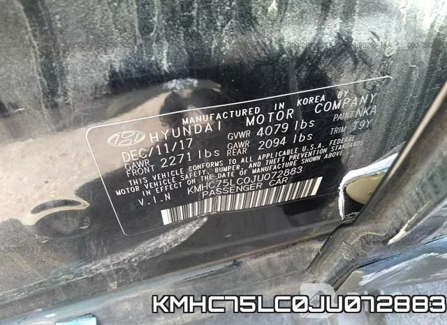 KMHC75LC0JU072883 фото 10
