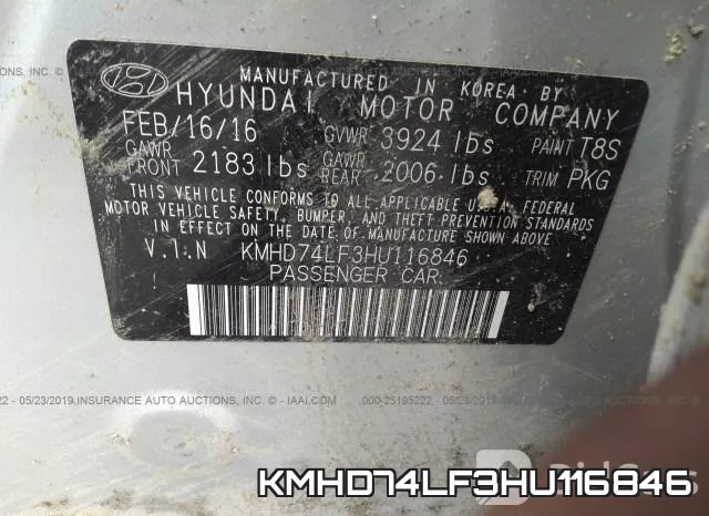 KMHD74LF3HU116846 фото 10