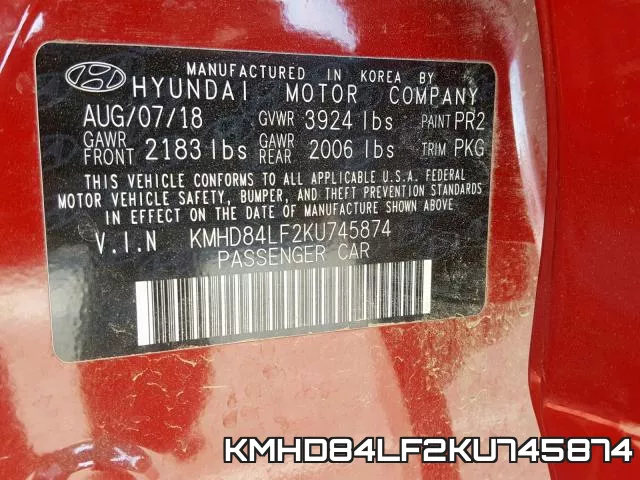 KMHD84LF2KU745874 фото 2