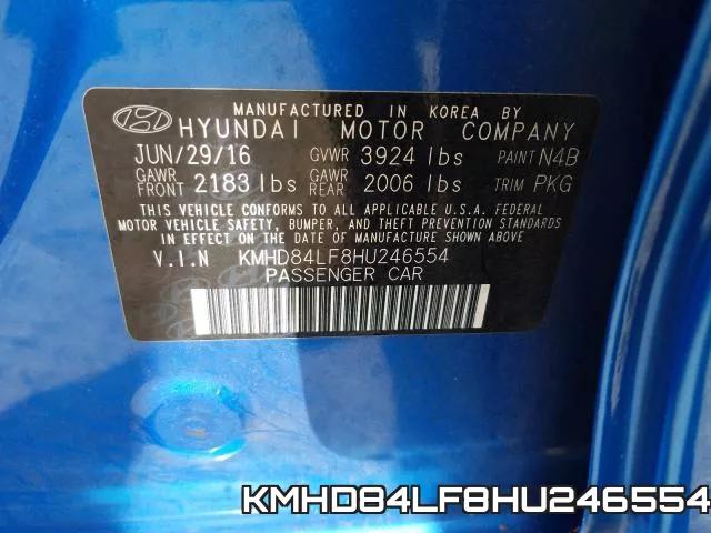KMHD84LF8HU246554 фото 2
