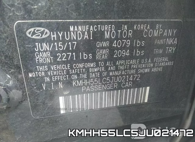 KMHH55LC5JU021472 фото 10