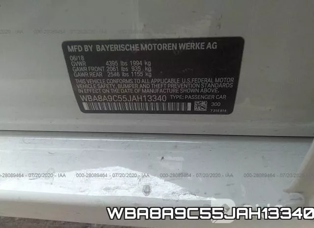 WBA8A9C55JAH13340 фото 10