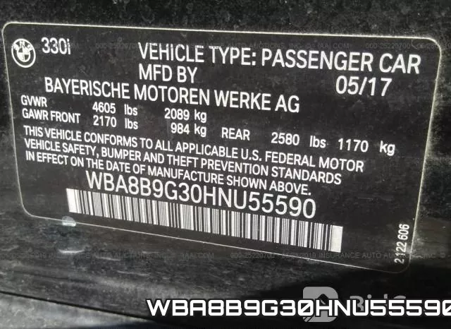 WBA8B9G30HNU55590 фото 10