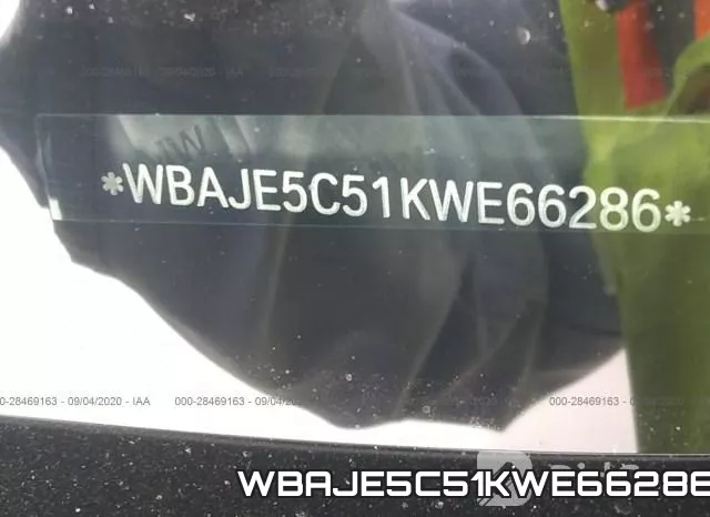 WBAJE5C51KWE66286 фото 10