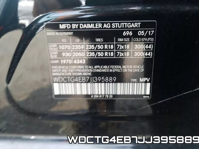 WDCTG4EB7JJ395889 фото 2