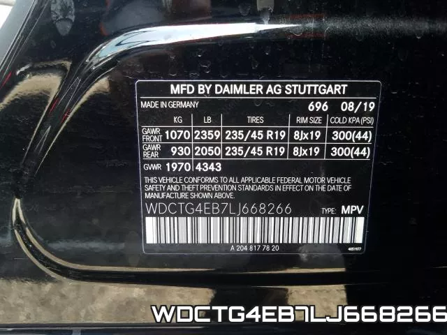 WDCTG4EB7LJ668266 фото 2