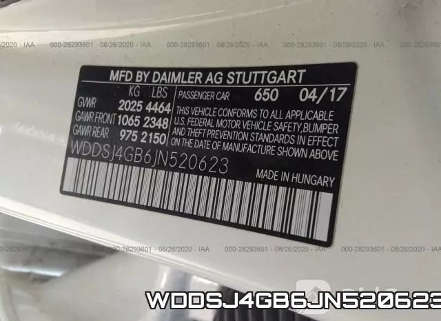 WDDSJ4GB6JN520623 фото 10