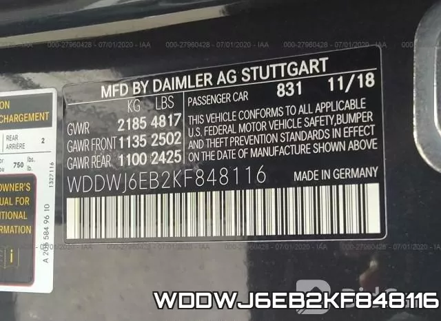 WDDWJ6EB2KF848116 фото 10