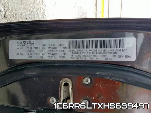 1C6RR6LTXHS639497 фото 2