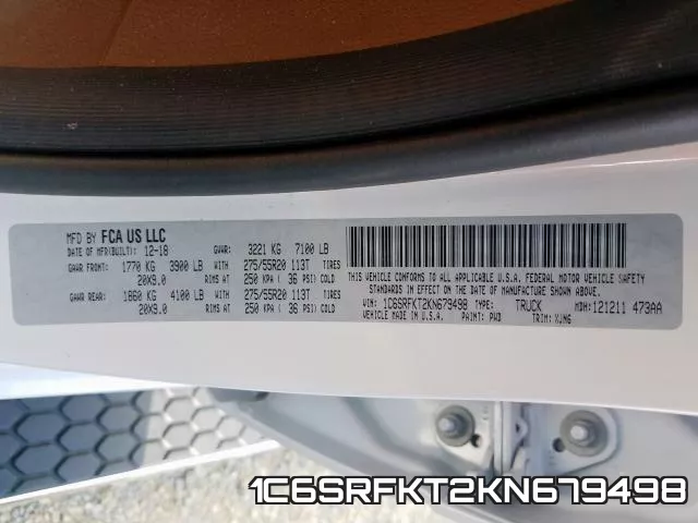 1C6SRFKT2KN679498 фото 2