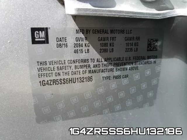 1G4ZR5SS6HU132186 фото 2