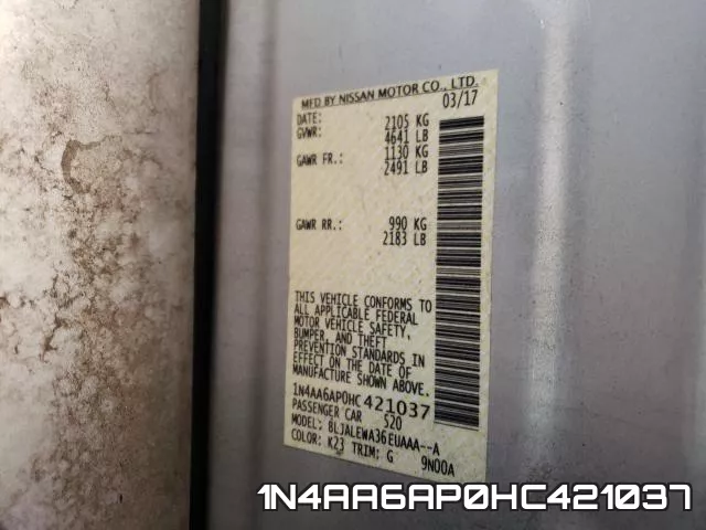 1N4AA6AP0HC421037 фото 2