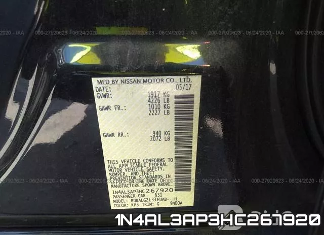 1N4AL3AP3HC267920 фото 10