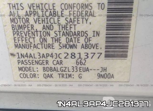 1N4AL3AP4JC281377 фото 10