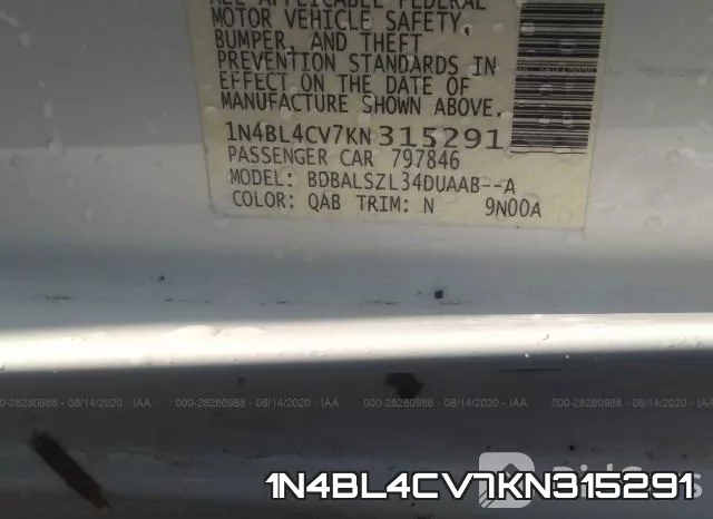 1N4BL4CV7KN315291 фото 10