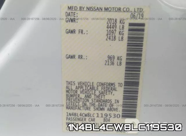 1N4BL4CW8LC119530 фото 10