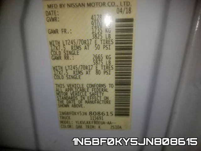 1N6BF0KY5JN808615 фото 2
