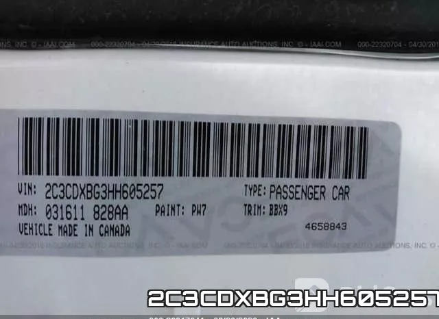 2C3CDXBG3HH605257 фото 10