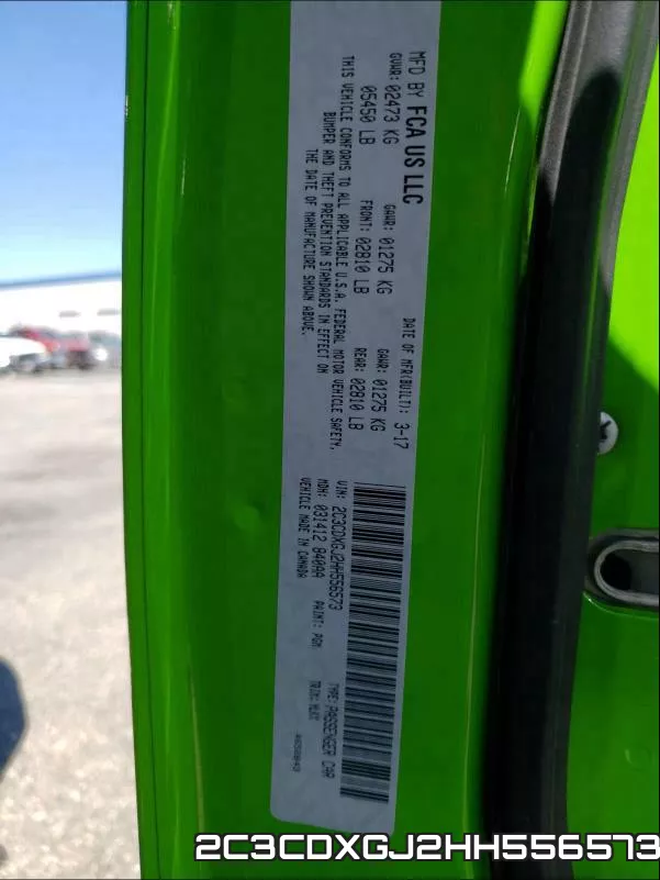 2C3CDXGJ2HH556573 фото 2