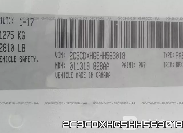 2C3CDXHG5HH563018 фото 10