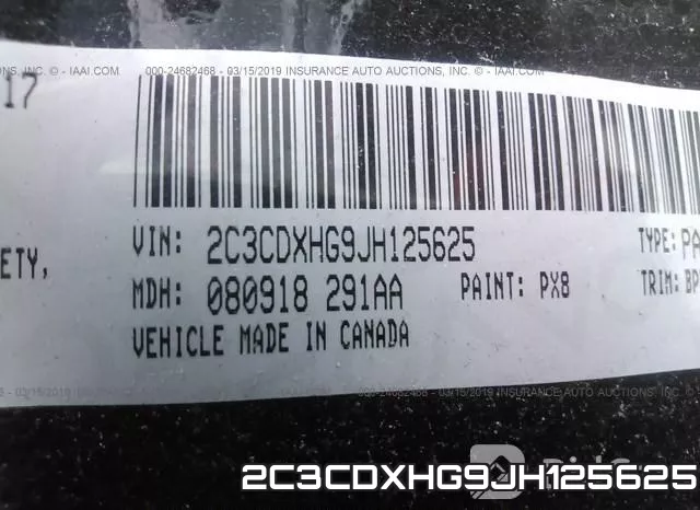 2C3CDXHG9JH125625 фото 10
