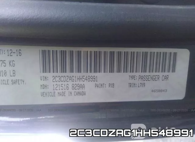 2C3CDZAG1HH548991 фото 10