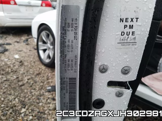 2C3CDZAGXJH302981 фото 2