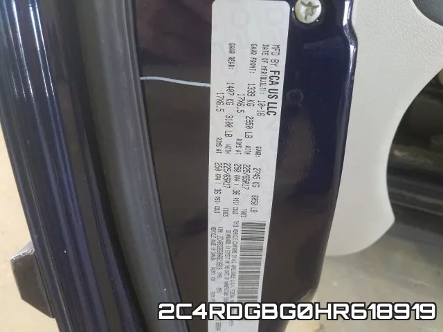 2C4RDGBG0HR618919 фото 2
