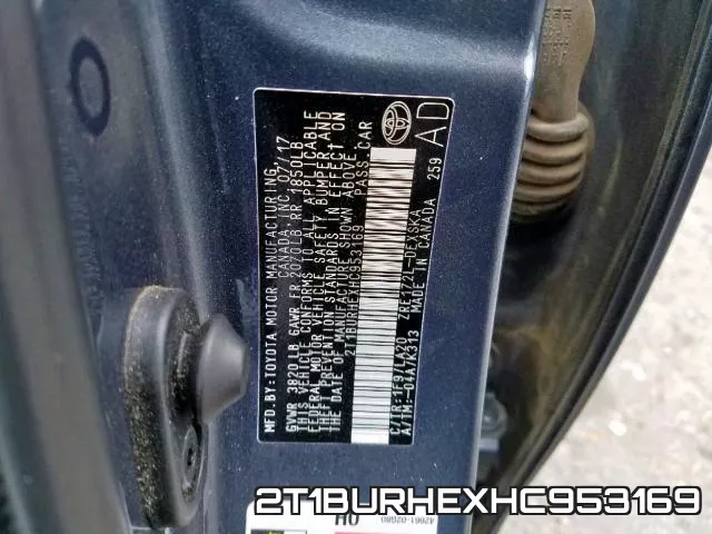 2T1BURHEXHC953169 фото 2