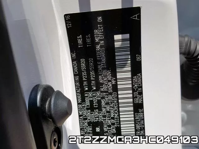2T2ZZMCA3HC049103 фото 2