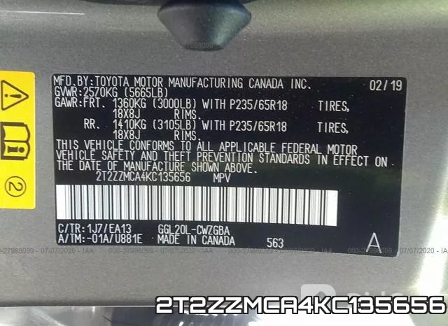2T2ZZMCA4KC135656 фото 10