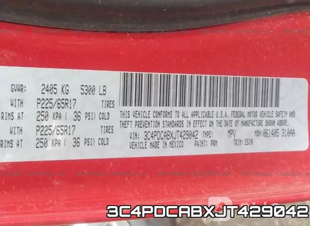 3C4PDCABXJT429042 фото 10