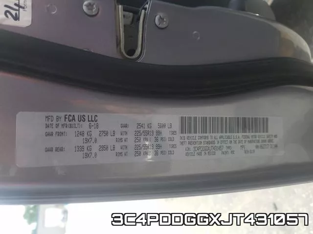 3C4PDDGGXJT431057 фото 2