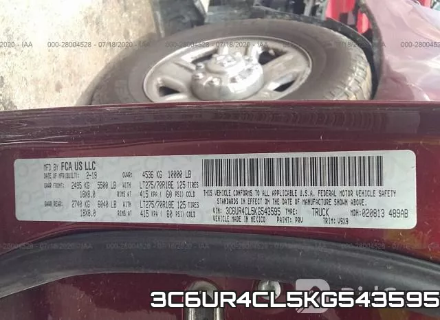 3C6UR4CL5KG543595 фото 10