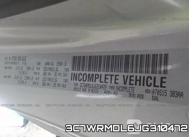 3C7WRMDL6JG310472 фото 10
