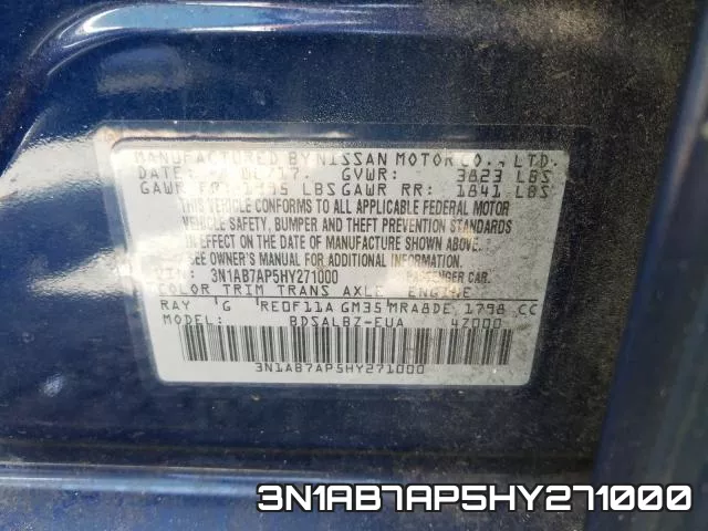 3N1AB7AP5HY271000 фото 2