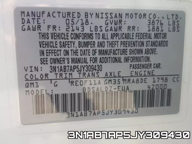 3N1AB7AP5JY309430 фото 2