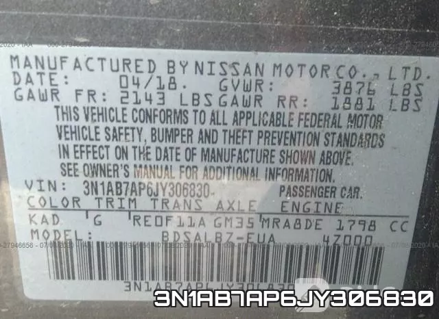 3N1AB7AP6JY306830 фото 10
