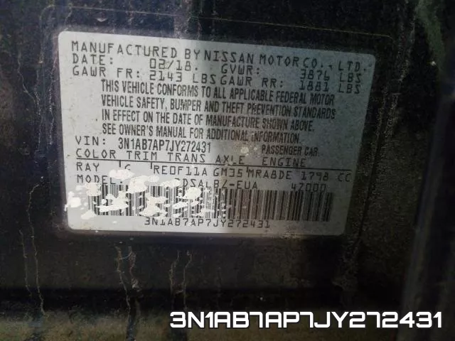 3N1AB7AP7JY272431 фото 2