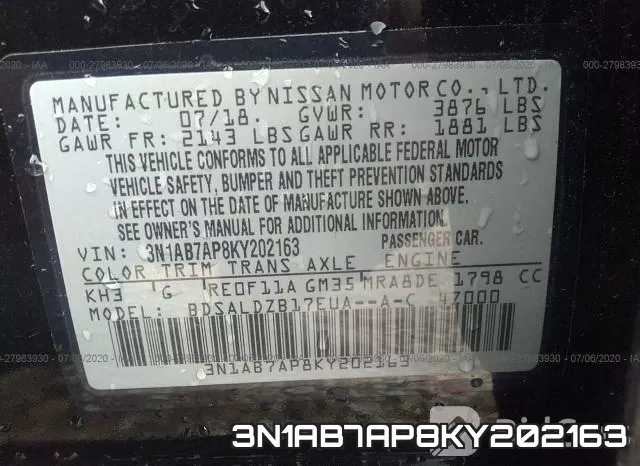 3N1AB7AP8KY202163 фото 10