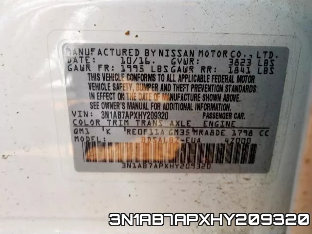 3N1AB7APXHY209320 фото 2