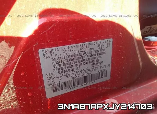 3N1AB7APXJY214703 фото 10