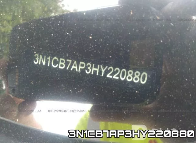 3N1CB7AP3HY220880 фото 10