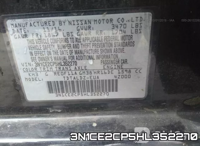3N1CE2CP5HL352270 фото 9