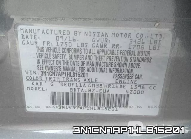 3N1CN7AP1HL815201 фото 10