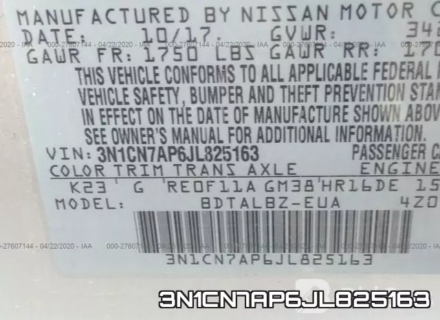 3N1CN7AP6JL825163 фото 10