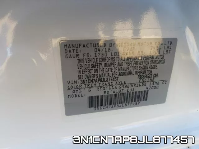3N1CN7AP8JL877457 фото 2
