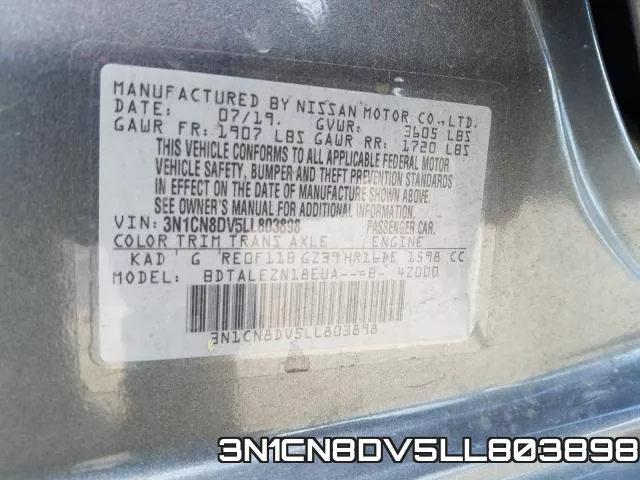 3N1CN8DV5LL803898 фото 2