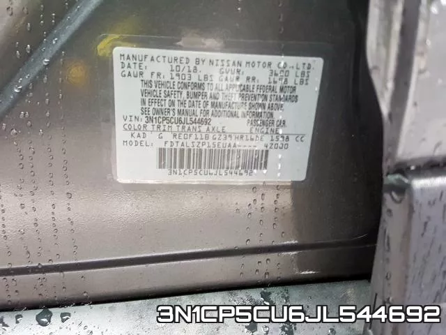 3N1CP5CU6JL544692 фото 2
